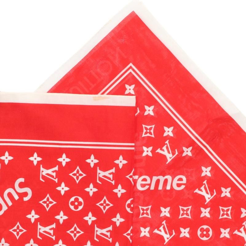 Louis Vuitton 17 AW Monogram Bandana Scarf — view 3