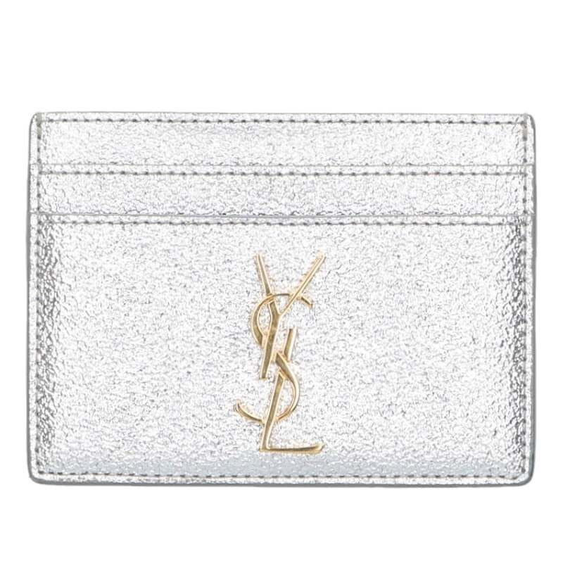Saint Laurent Paris Cassandra Logo Leather Card Case
