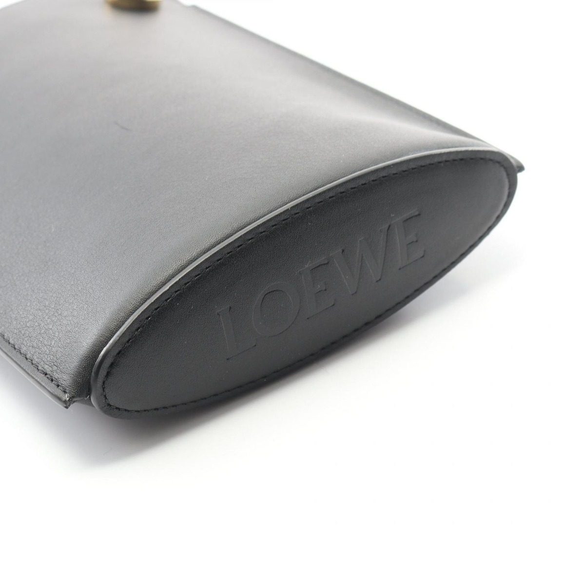 Loewe Shoulder Bag Pebble Dice Pocket Black Leather — view 5