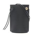 Loewe Shoulder Bag Pebble Dice Pocket Black Leather