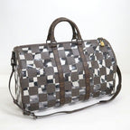 Louis Vuitton Keepall Bandouliere 50 Boston Bag Monogram Chess Brown