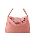 Hermes Lindy 34 Shoulder Bag Taurillon Clemence Crevette Silver