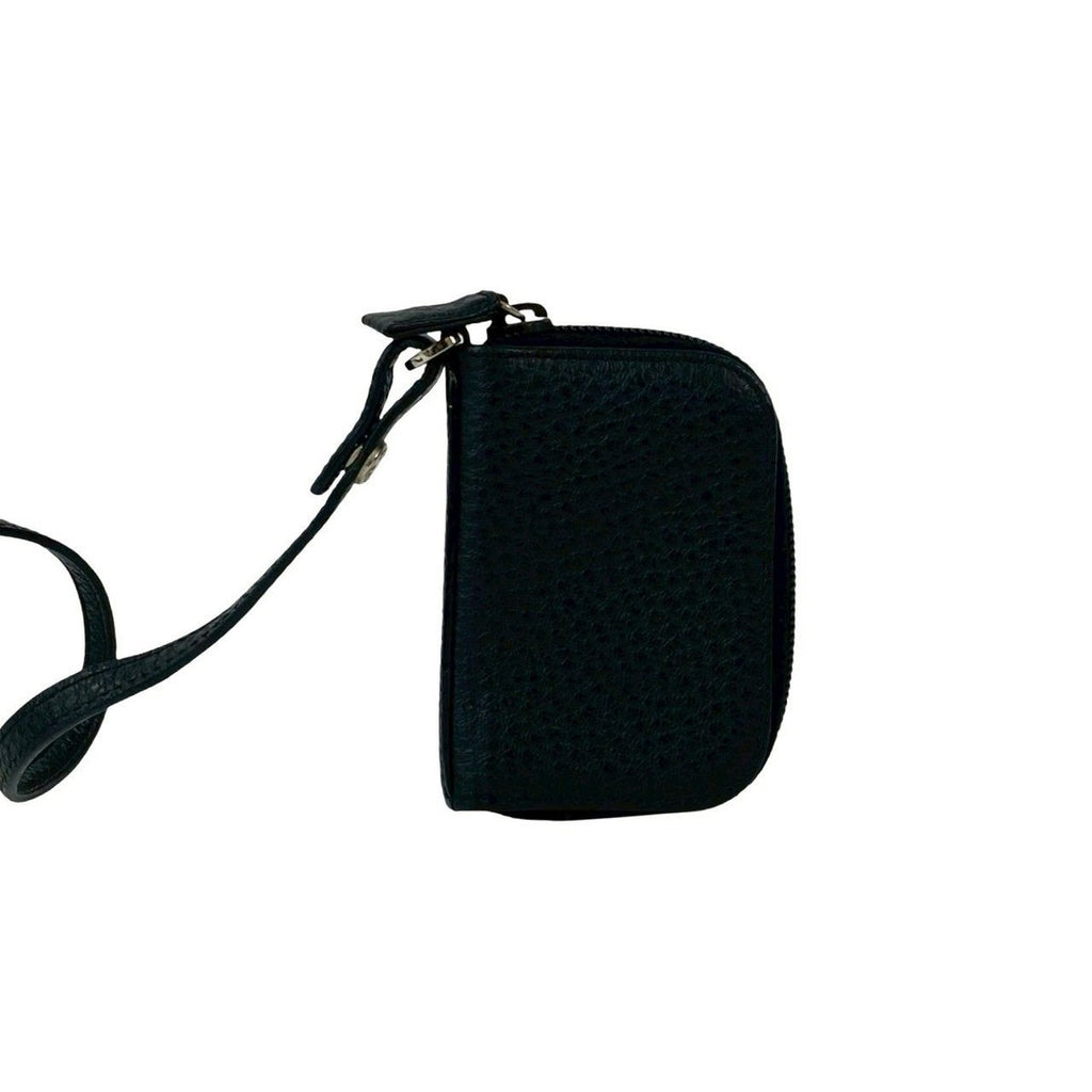 Prada Log Leather Strap Round Zip 6 Key Holder — view 2