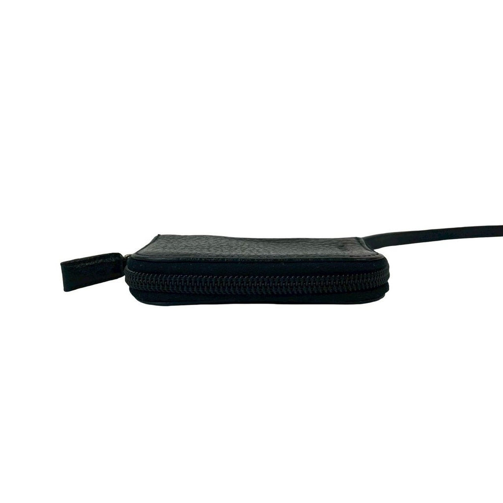Prada Log Leather Strap Round Zip 6 Key Holder — view 5