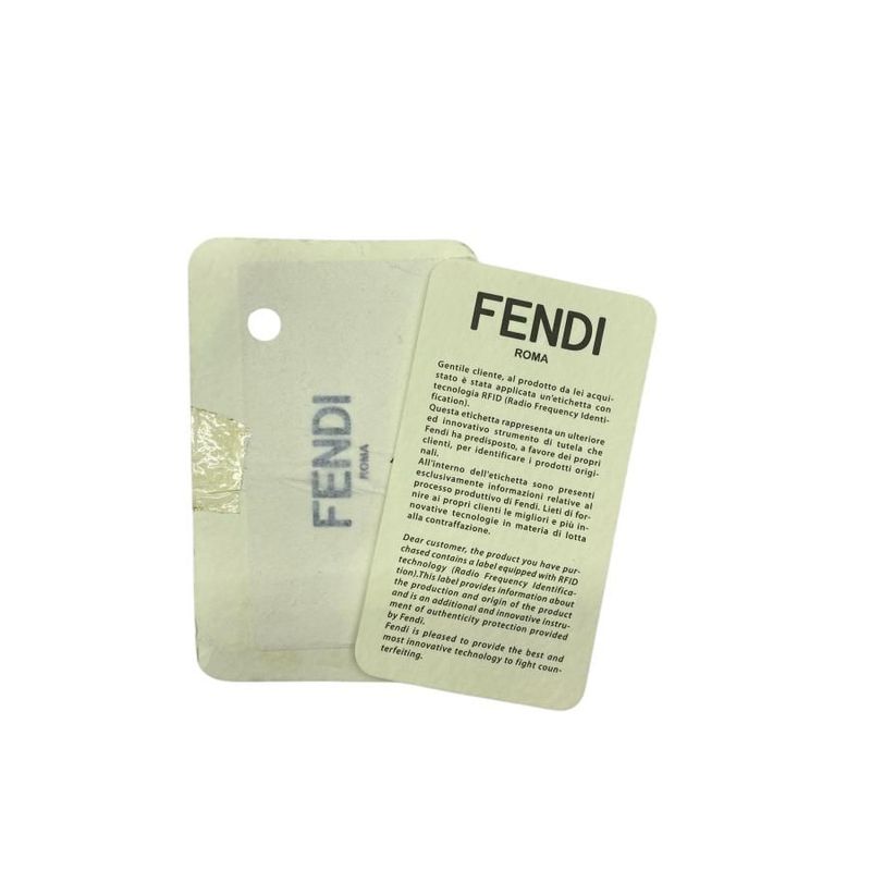 Fendi 7 N0078 Faith Clutch Bag Second Pochette Logo Leather Rubber — view 9