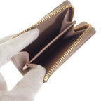 Prada L Shaped Zipper Coin Purse 1 Ml025 Case Saffiano Cypria Pink Beige — view 5