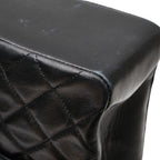 Chanel Quilted Handbag Top Handle Black Lambskin — view 5