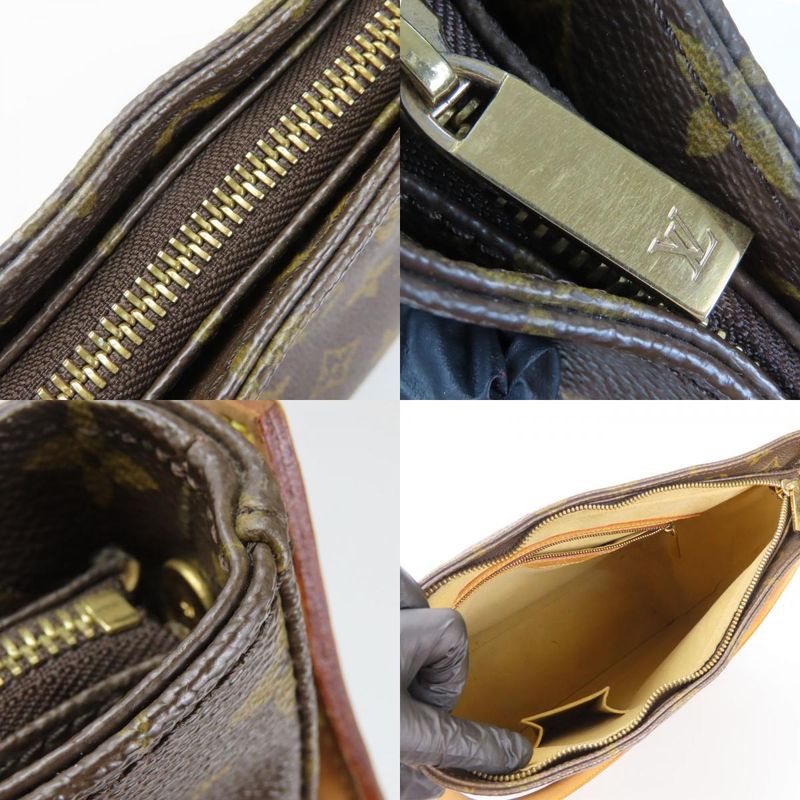 Louis Vuitton Shoulder Bag Looping GM Monogram Nubuck Brown — view 6
