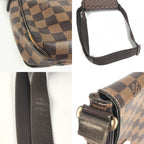 Louis Vuitton Shoulder Bag District PM Damier Canvas Ebene Brown — view 7