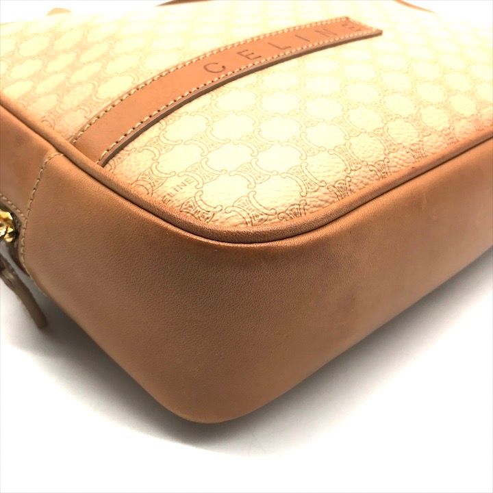 Celine Vintage Hand Bag Macadam Leather Light Brown — view 5