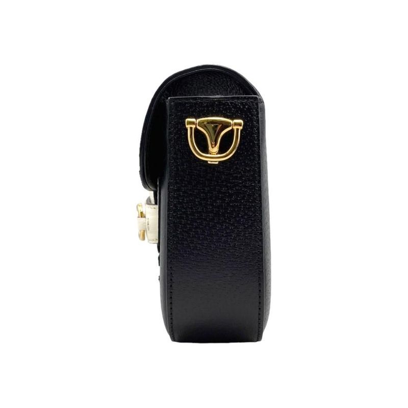Gucci Adidas Collaboration Shoulder Bag Horsebit Mini Logo Black — view 3
