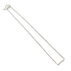 Gucci Link To Love Bar Pendant 18Kwhite Gold Diamond Chain Necklace Silver — view 4