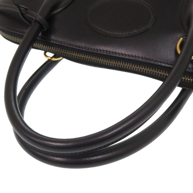 Hermes Bolide 35 Box Calf Black Gold Hardware Handbag 1657 — view 5