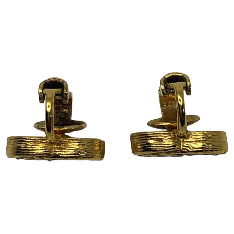 Chanel 70's Coco Mark Rhinestone Earrings — view 4