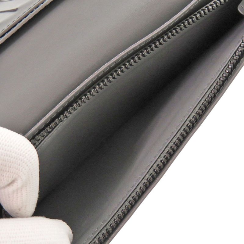 Louis Vuitton Portefeuille Plaza Monogram Shadow Leather Gray Long — view 6