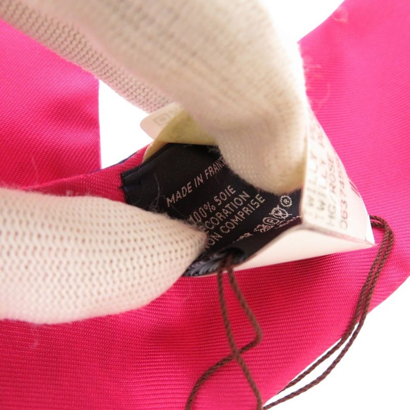 Hermes Twilly Plumetis Silk Rose Multicolor 0771 — view 4