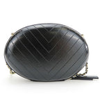 Chanel Shoulder Bag La Pausa Leather Black Gold Hardware V Stitching 26 th Chain — view 3