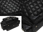 Chanel Cambon Line Multi Pocket Boston Bag Calfskin Black Pink — view 6