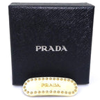 Prada Crystal Embellished Ivory Barrette — view 8