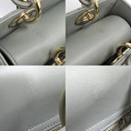 Dior Lady My ABCDior Small String Gray Lamb Cannage — view 8