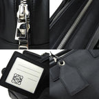 Loewe Handbag Amazona 28 Leather Black Silver Hardware 2-Way Shoulder Simple — view 4