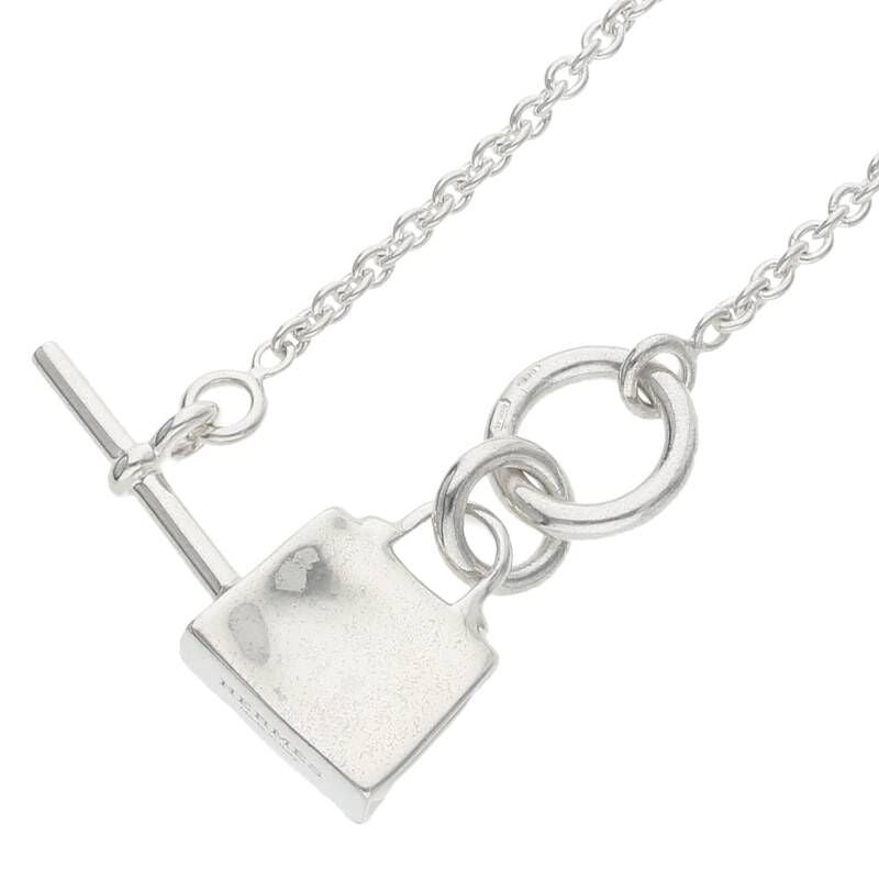 Hermes Amulet Kelly Silver Necklace 43 cm — view 5
