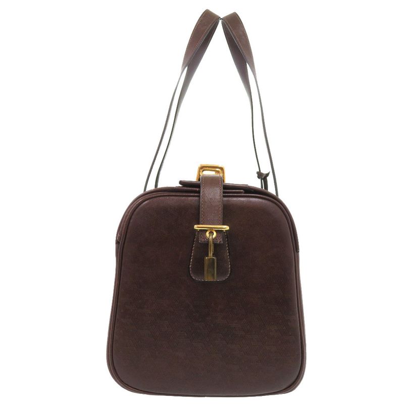 Hermes Vintage Leather Brown Gold Hardware 00 Boston Bag — view 5