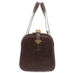Hermes Vintage Leather Brown Gold Hardware 00 Boston Bag — view 5