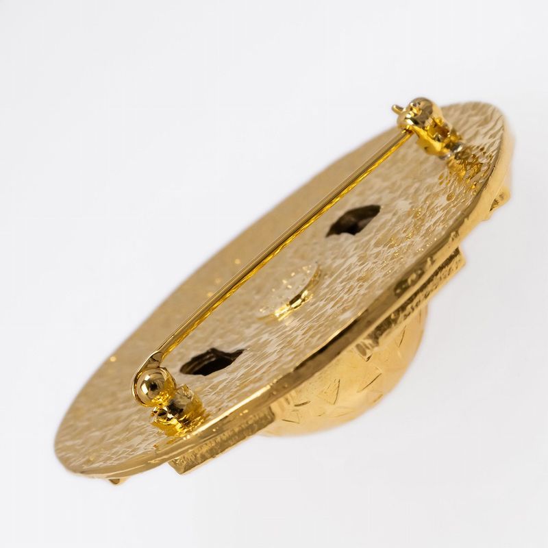 Celine Brooch Gold Dome Motif Arc De Triomphe Star — view 8