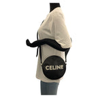 Celine Dancing Kid Logo Studded Black White Silver Hardware Leather Ddj38 — view 7