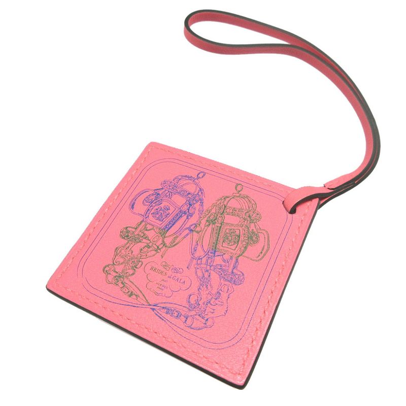 Hermes Careno Brides De GALA Vosuift Rose Ete Bag Charm Key Holder 1867 — view 3