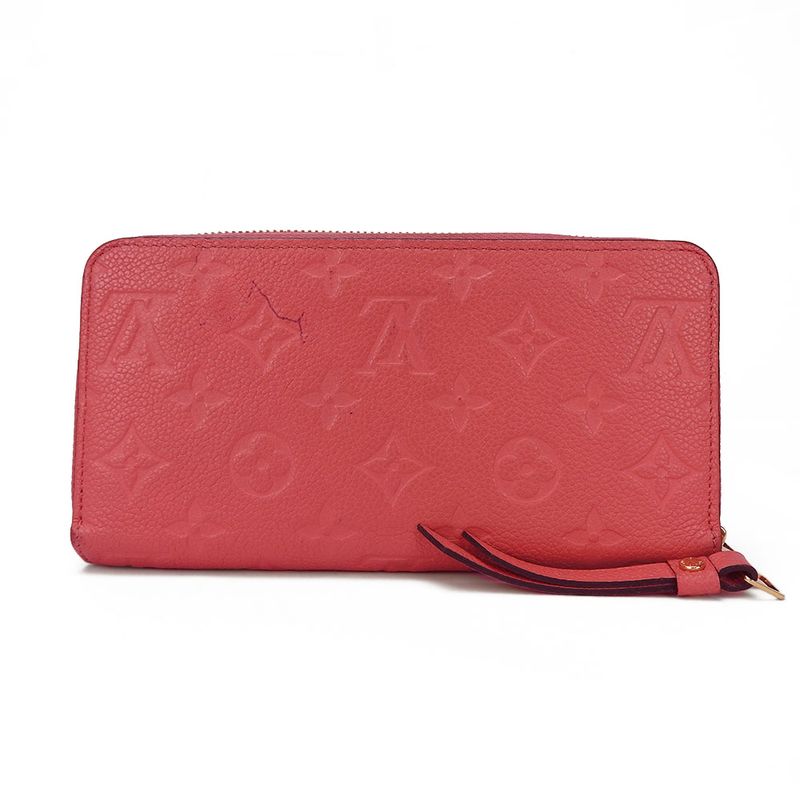 Louis Vuitton Long Wallet Monogram Empreinte Blossom Pink Gold Hardware — view 3