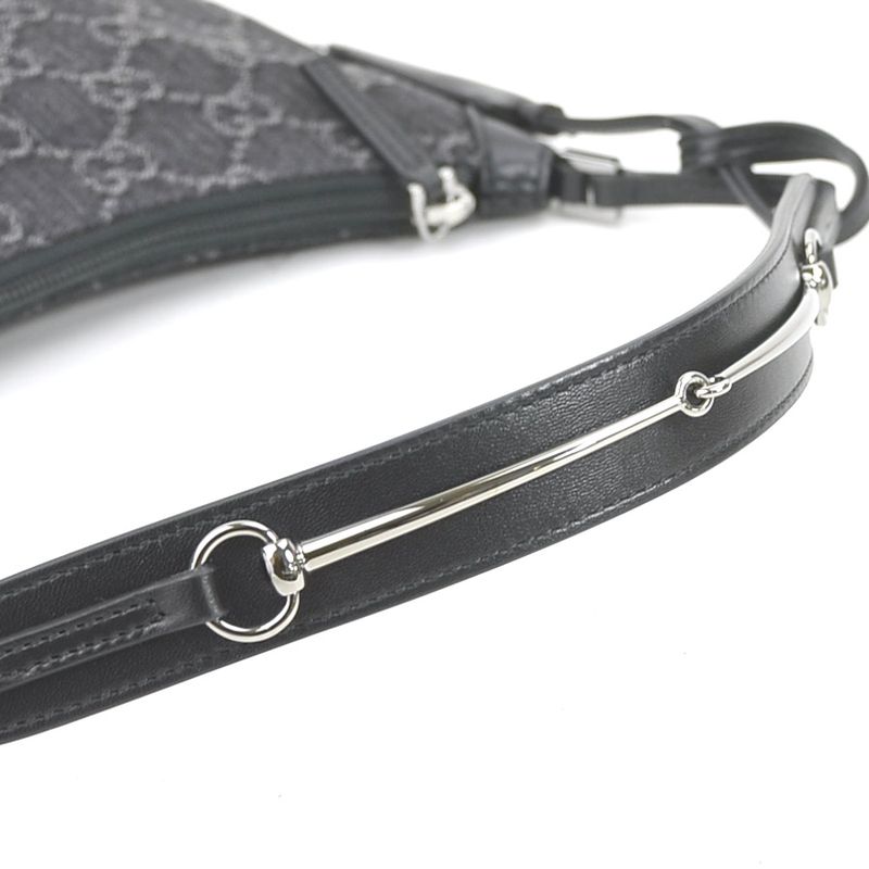 Gucci Shoulder Bag GG Denim Horsebit Slim Small — view 8