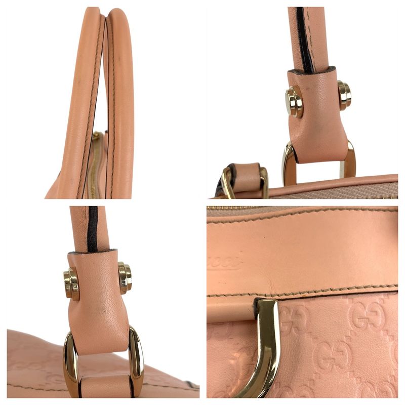 Gucci Abby Guccissima Pink Gold Hardware Leather Tote Bag — view 6