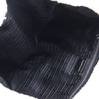 Prada 1 Bg130 Spugna Polyester Cowhide Triangle Logo Soft Terry Leta Ring — view 9