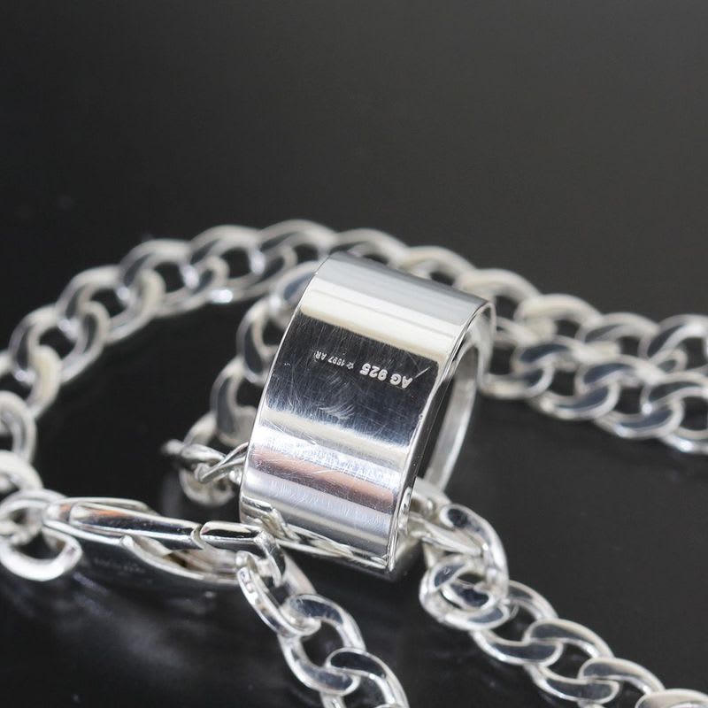 Gucci Cutout G Necklace Silver 925 E1370 — view 3