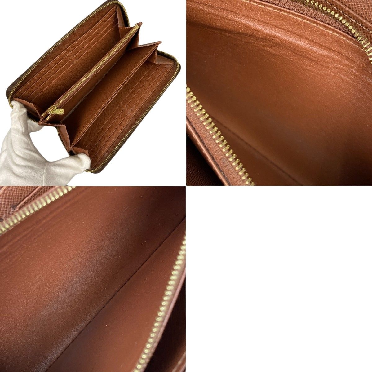 Louis Vuitton Long Wallet Monogram Zippy Brown — view 7