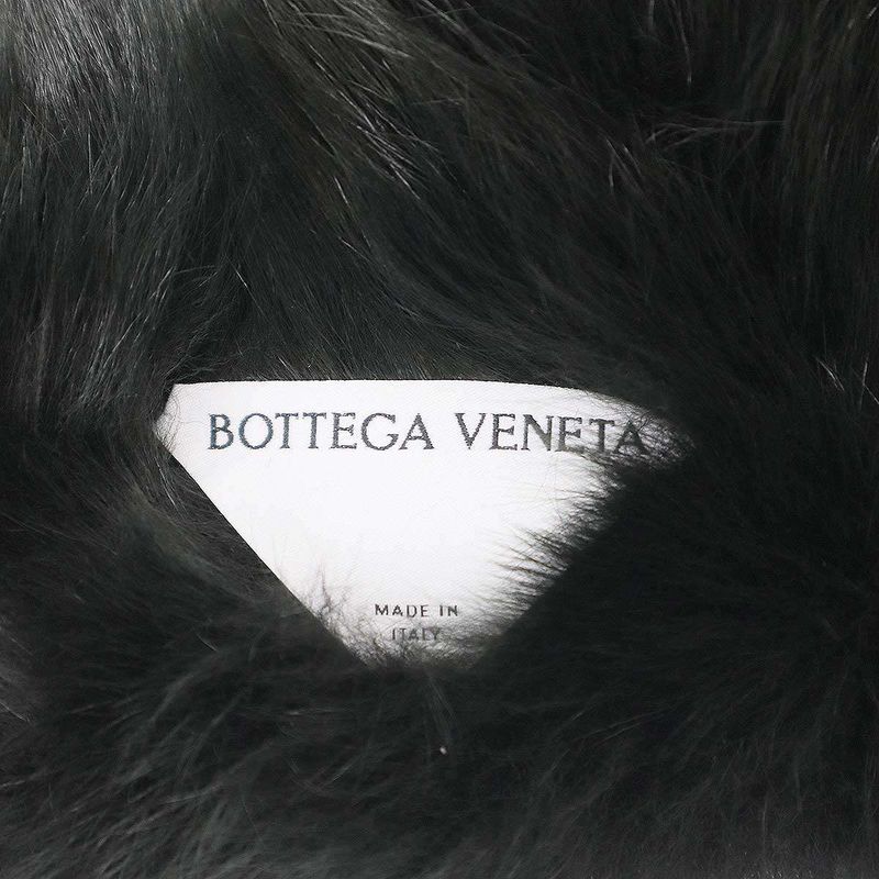 Bottega Veneta 22 AW Lambskin Fur Vest Scarf V27 W0 Green — view 3