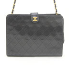 Chanel Shoulder Bag Quilted Chain Scratch Yes Black — view 2
