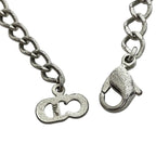 Christian Dior Chain Bracelet Bangle Accessories Jewelry CD Logo Metal Silver — view 9