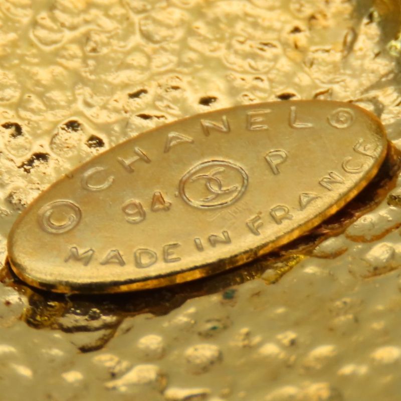 Chanel Brooch Coco Mark Metal Gold Plated Accessories — view 8