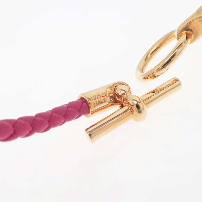 Hermes Grennan Bracelet Rose Mexico Gold Hardware Bangle Accessories — view 7
