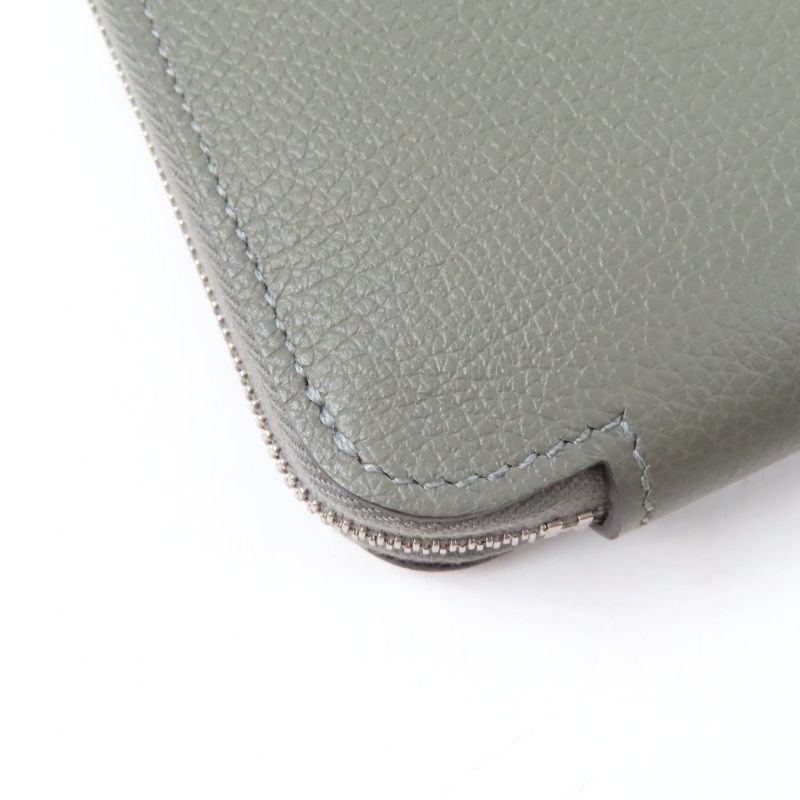 Hermes Azap Long Silk Inn Grimeyer Round Zip Wallet Evercolor — view 7