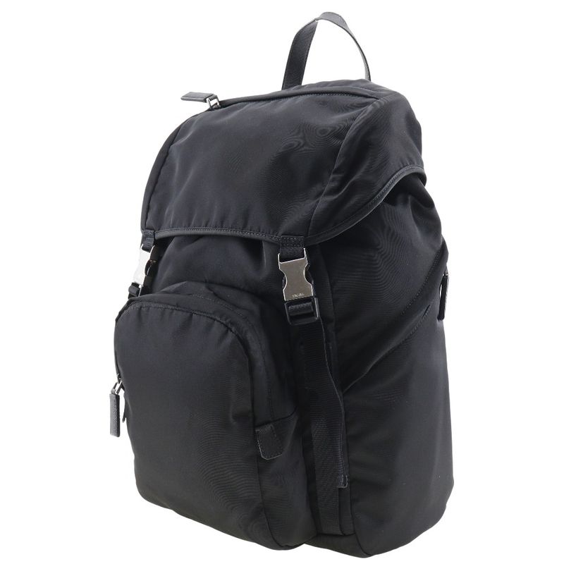Prada 2 Vz135 Nylon Nero Backpack Daypack — view 2