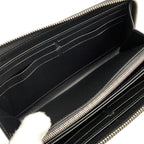 Louis Vuitton Long Wallet Zippy Monogram Mahina Noir Black — view 9