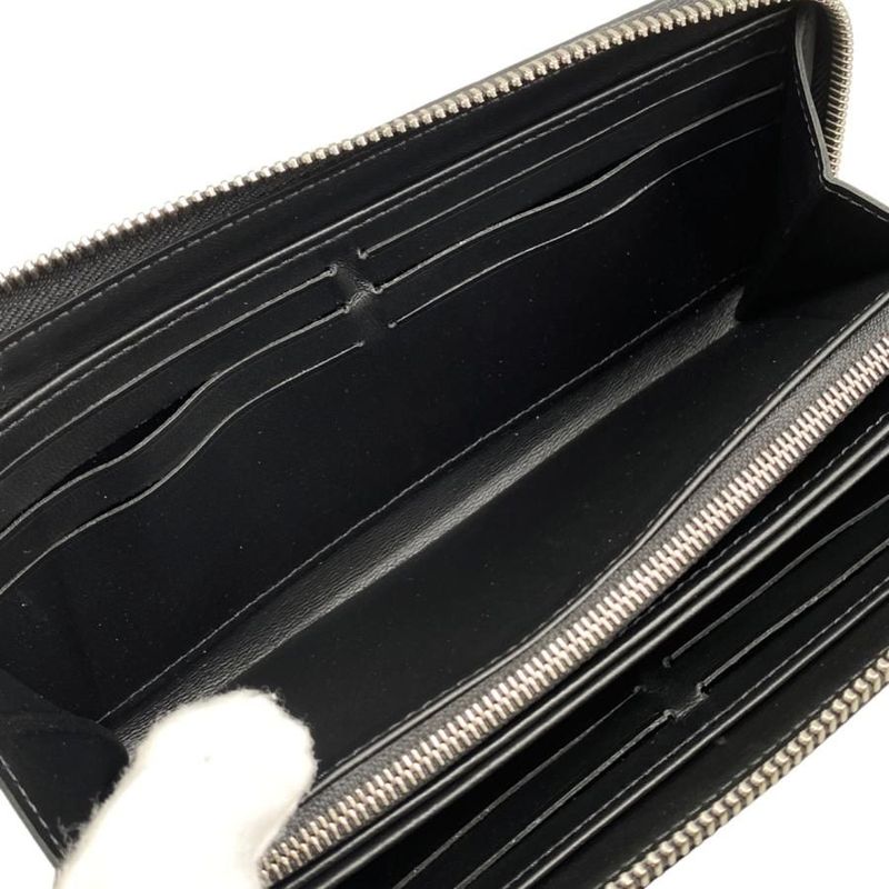 Louis Vuitton Long Wallet Zippy Monogram Mahina Noir Black — view 9