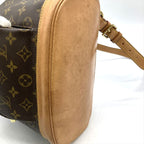 Louis Vuitton Montsouris MM Backpack Monogram Canvas Brown Gold Hardware — view 9