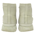 Hermes Climbing Perforated Leather High-cut Sneakers 35 White — view 3