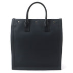 Saint Laurent Paris Rive Gauche N S Canvas Leather Tote Bag Dark Gray — view 3