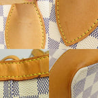 Louis Vuitton Tote Bag Hampstead MM Damier Azur Nubuck White — view 5